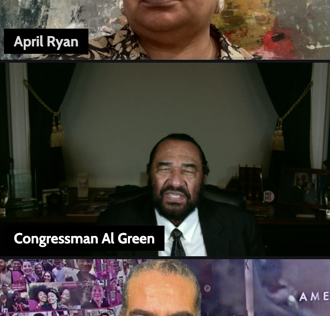 L I V E Congressman Al Green Addresses Impeachment with April Ryan and Rev. Mark Thompson on Make It Plain